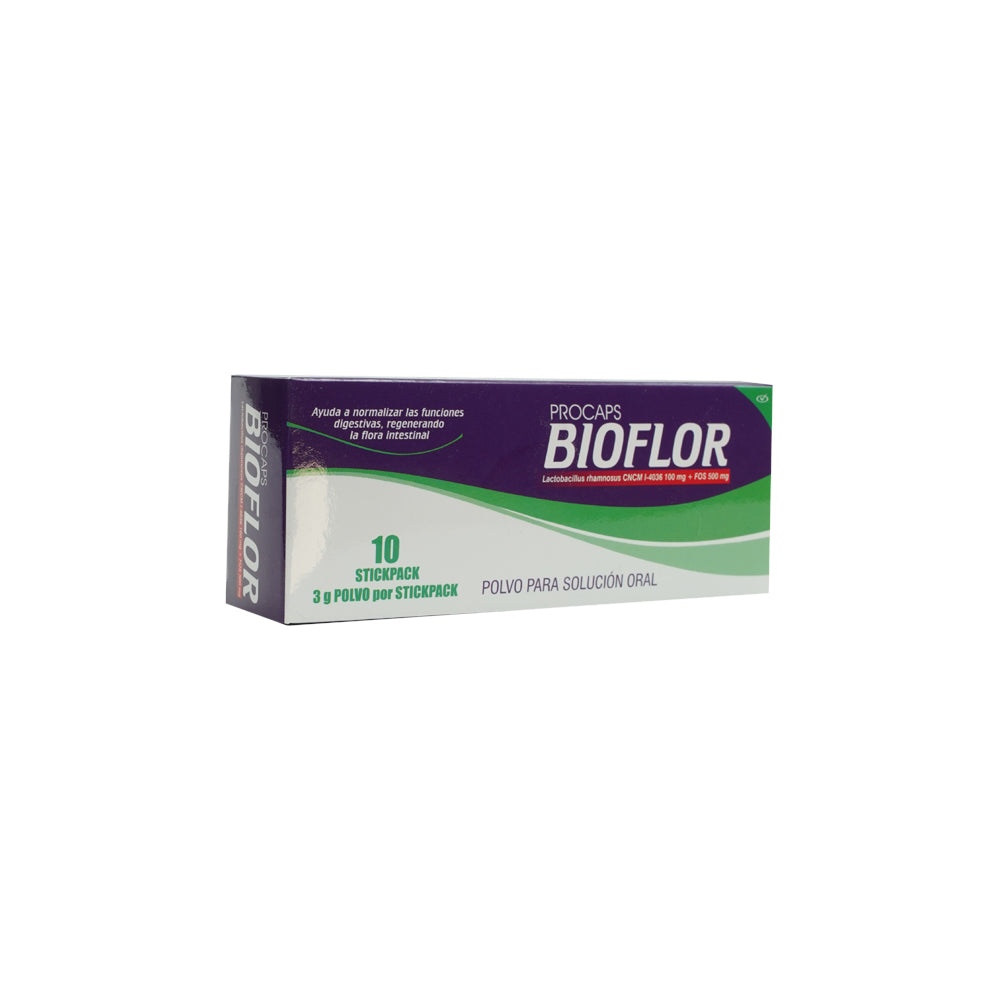 BIOFLOR POLVO SOLUCION ORAL 10 UND 3 GR - VENTA CON FORMULA MEDICA - REG. INVIMA SD2019-0004461