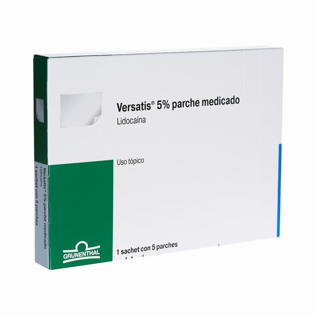 VERSATIS 5% PARCHES X 5 UDS - VENTA CON FORMULA MEDICA - REG. INVIMA 2018M-0007502-R1