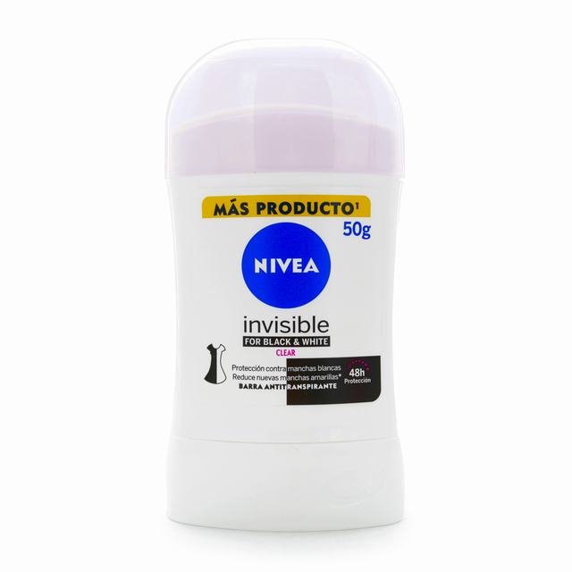 DTE.NIVEA BARRA INVISI.BLACK WHI.50GR M - REG. INVIMA NSOC41034-11CO