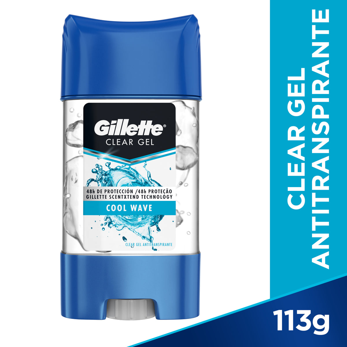 DTE.GILLETTE 3X GEL COOL WAVE 113 GR H - REG. INVIMA NSOC84639-18CO