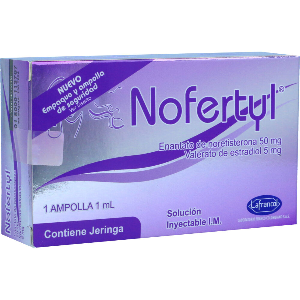 NOFERTYL AMP. 1 ML C/JER. - VENTA CON FORMULA MEDICA - REG. INVIMA 2015M-0003611-R
