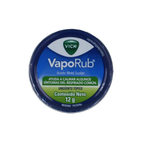 VICK VAPORUB VAPOCHECKUT POTE 12 GR - VENTA CON FORMULA MEDICA - REG. INVIMA 2009-013296-R1