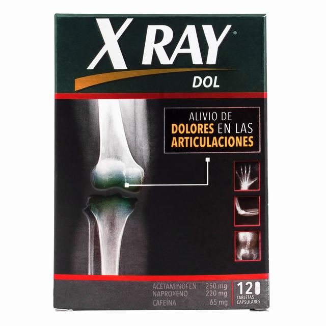 X RAY DOL 12 TABLETAS - VENTA CON FORMULA MEDICA - REG. INVIMA 2021M-0016526-R1
