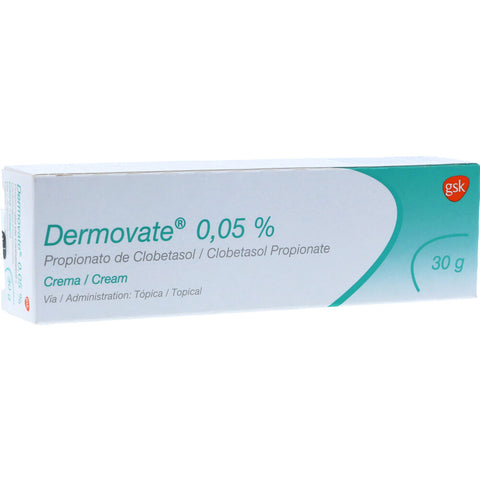 DERMOVATE CREMA 30 GR - VENTA CON FORMULA MEDICA - REG. INVIMA 2016M-0011874-R1