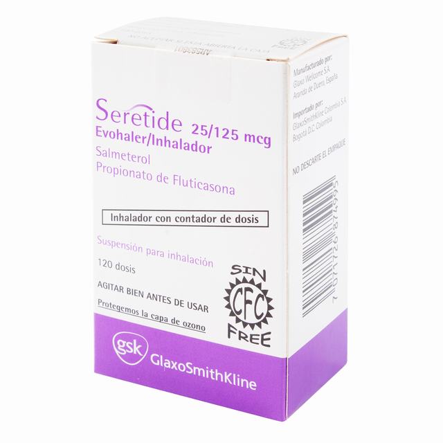 SERETIDE 25/125M 120(3%+(P)93315(SC)(SF) - VENTA CON FORMULA MEDICA