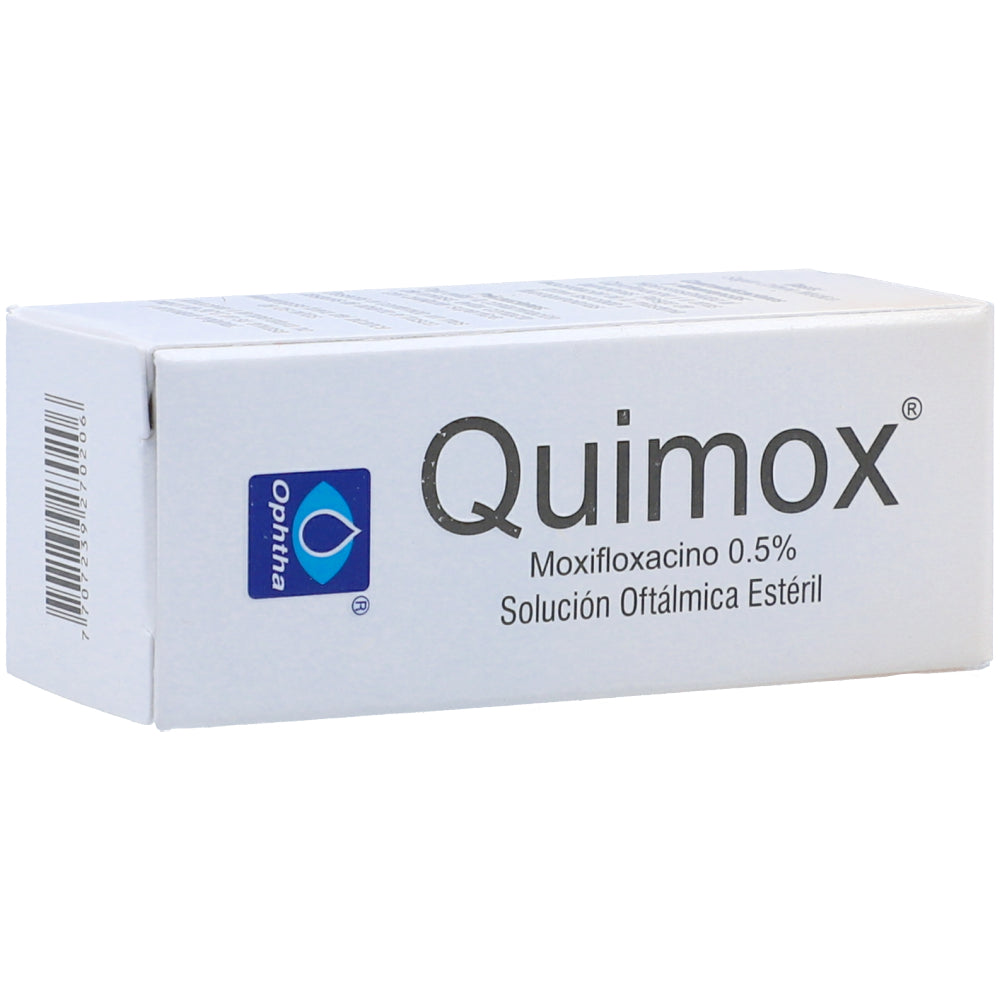 QUIMOX SOLUCION OFTALMICA 5 ML - VENTA CON FORMULA MEDICA - REG. INVIMA 2019M-0007926-R1