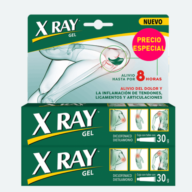 X RAY GEL (DICLOFENACO 1%) 30 GR - REG. INVIMA 2019M-0019094