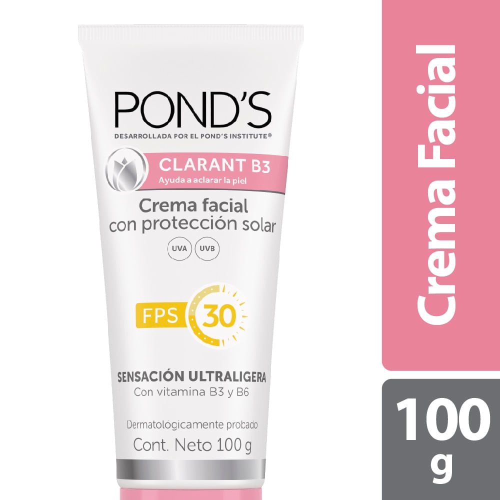 CREMA PONDS CLARANT B3 FPS30 100 GR - REG. INVIMA NSOC94355-19CO