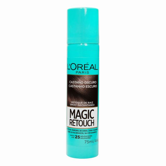 MAGIC RETOUCH SPRAY CASTANO OSCURO 75 ML - REG. INVIMA NSOC79380-17CO