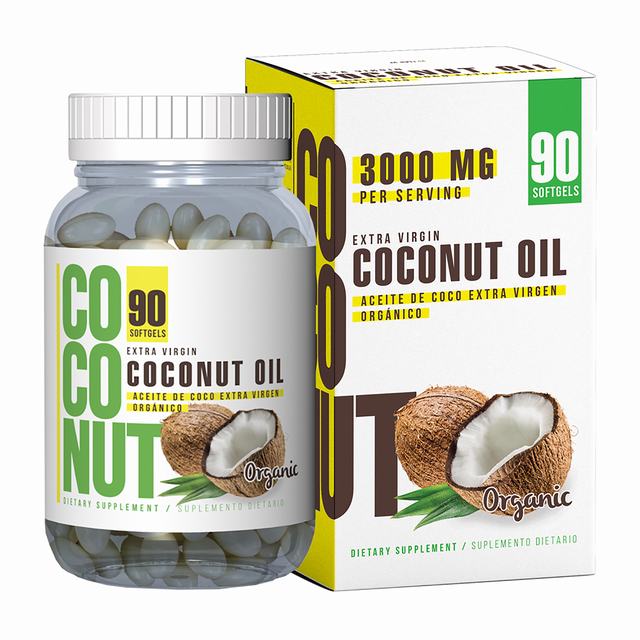 COCONUT OIL 3000 MG 90 SOFTGELS - REG. INVIMA SD2018-0004153