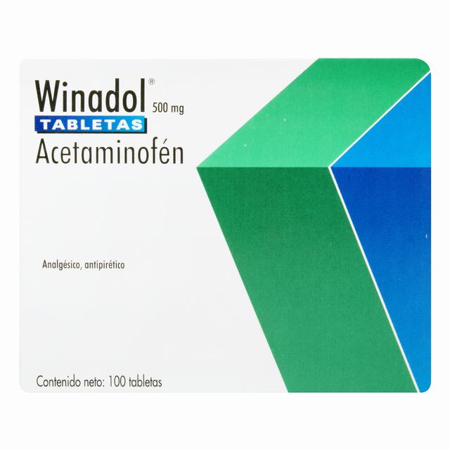 WINADOL 500 MG X 100 TABLETAS - VENTA CON FORMULA MEDICA