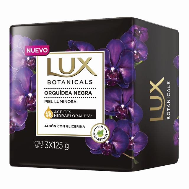 3 JAB.LUX ORQUIDEA NEGRA 125 GRAMOS - REG. INVIMA NSOC95793-19CO
