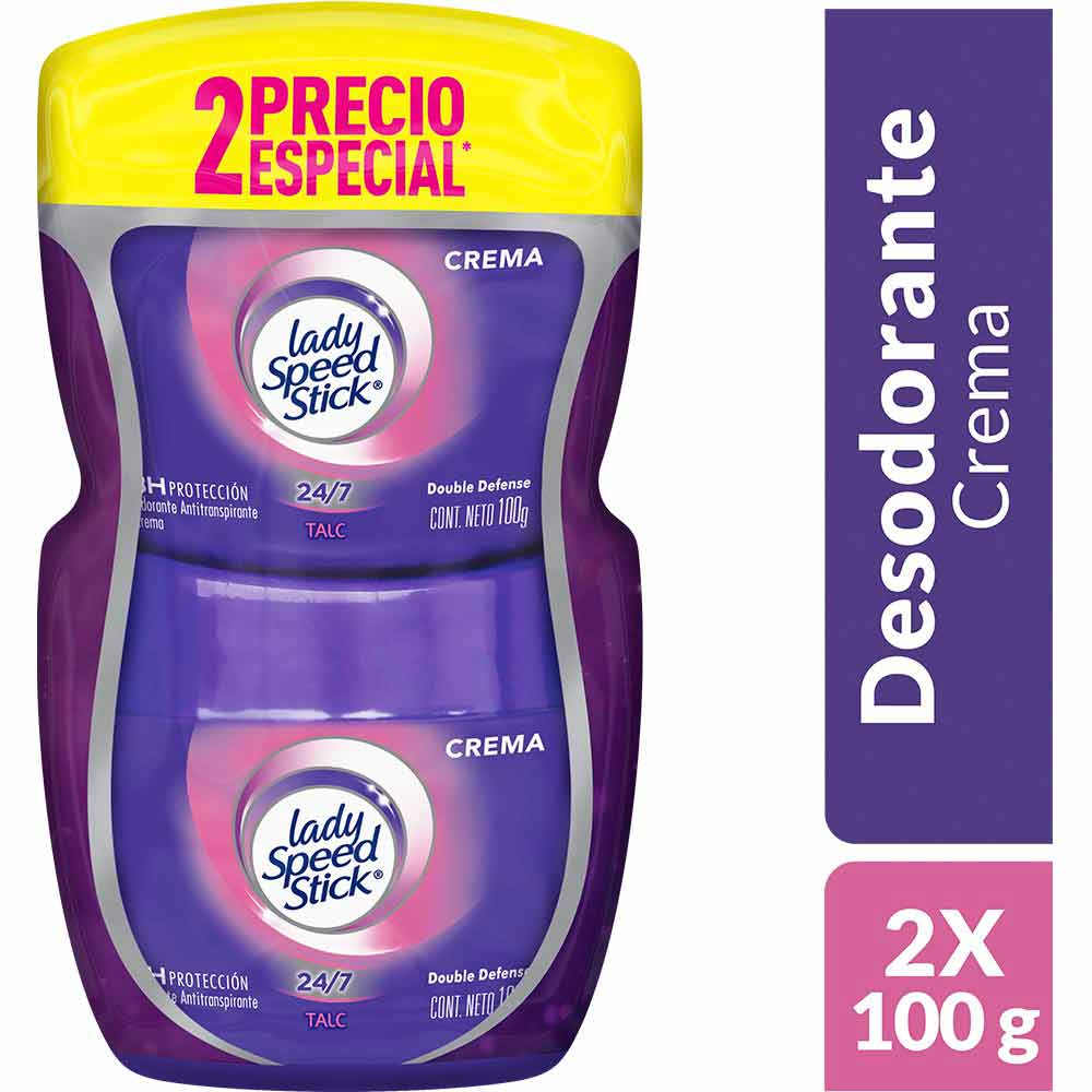 2 DTE.LADY SPEED TALC CRE 100 GR P.E M