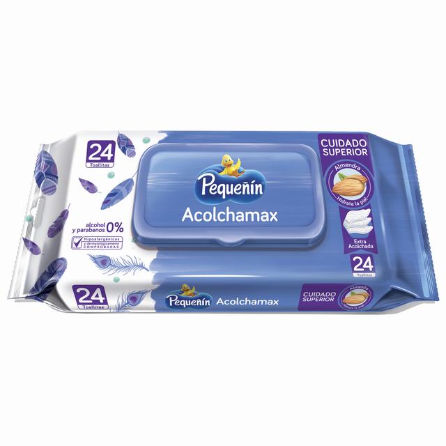 TOALLITAS PEQUEÑÍN ACOLCHADITA X 24 UDS - REG. INVIMA NSOC89726-18CO
