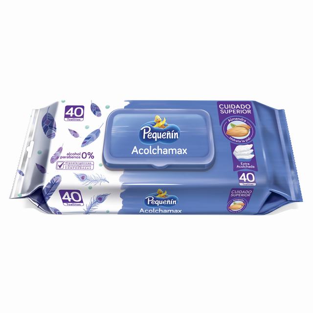 TOALLITAS PEQUEÑÍN ACOLHADA X 40 UDS - REG. INVIMA NSOC89726-18CO
