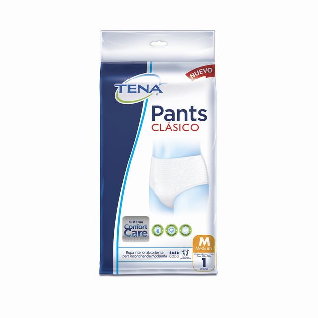 PAÑALES TENA PANTS CLÁSICO MEDIUM X 1 UD - REG. INVIMA NSOA10509-22CO