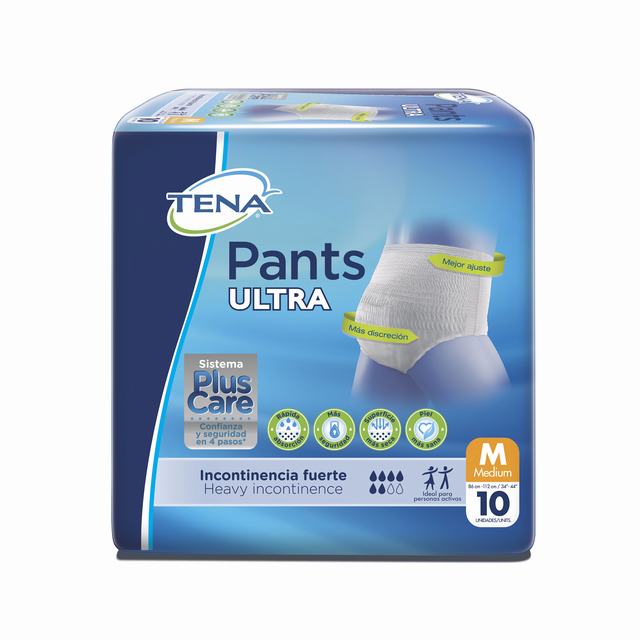 PAÑALES TENA PANTS ULTRA PLUS CARE X 10 UDS - REG. INVIMA NSOA07316-18CO