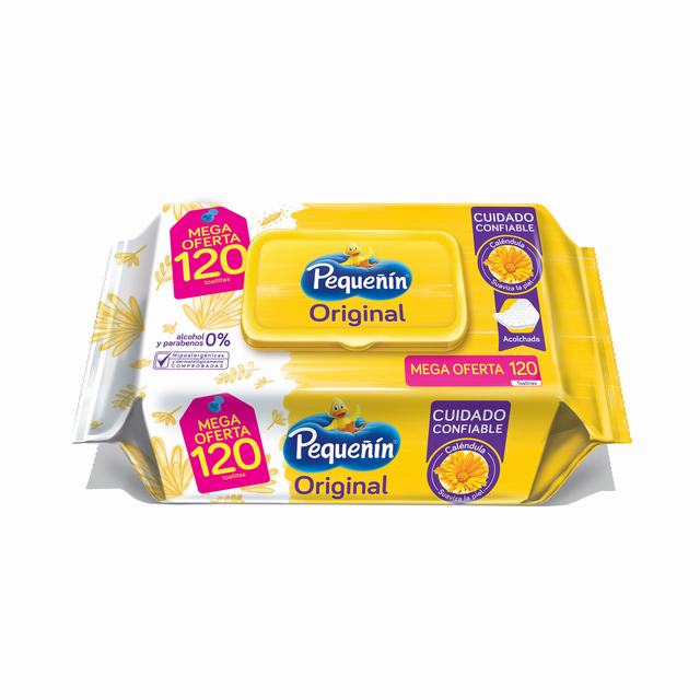 TOALLITAS HÚMEDAS PEQUEÑÍN KARITÉ X 120 UDS