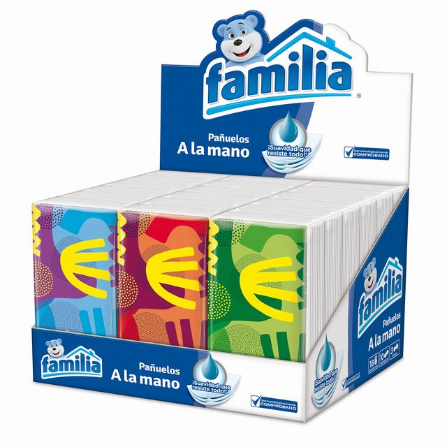 PAÑUELOS FAMILIA TRIPLE HOJA BANDEJA X 18 UDS