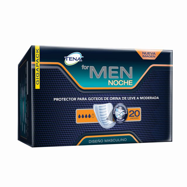 PAÑALES TENA FOR MEN NOCHE X 20 UDS - REG. INVIMA NDOA08382-20CO