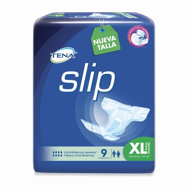PAÑALES TENA SLIP TALLA XL X 9 UDS - REG. INVIMA NSOA08382-20CO