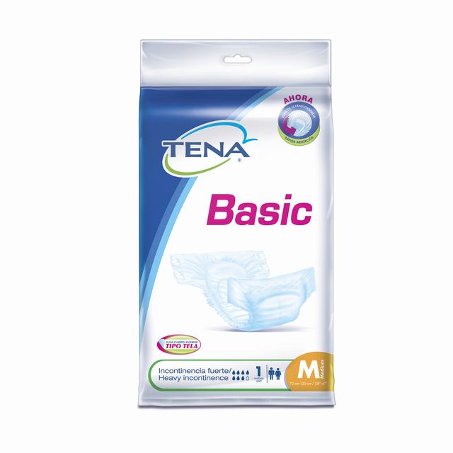 PAÑAL TENA BASIC M TIPO TELA X 1 UNIDAD - REG. INVIMA NSOA04565-15CO