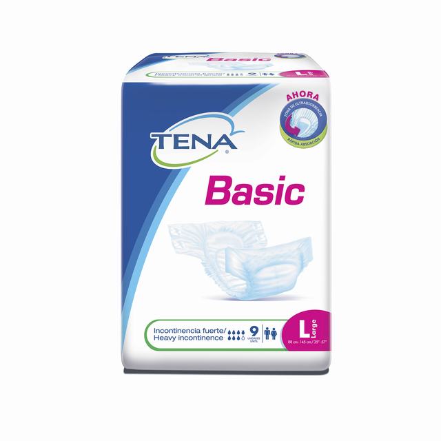 PAÑAL TENA BASIC G TIPO TELA X 9 UDS - REG. INVIMA NSOC24553-17CO