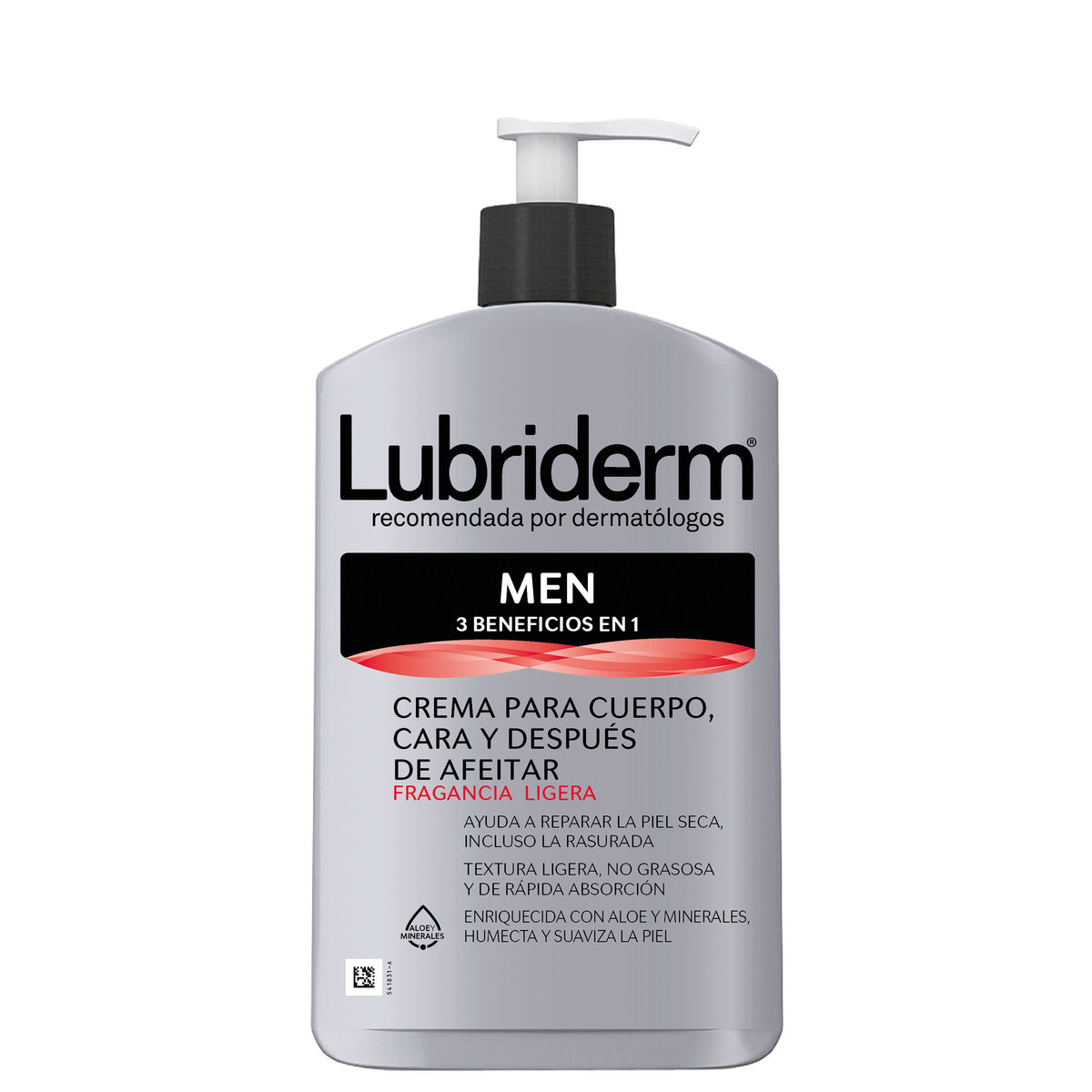 LUBRIDERM MEN 3-1 CON FRAGANCIA X 400 ML