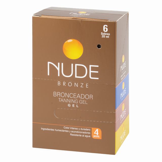 BRONCEADOR NUDE BRONZE TANGA GEL 20 ML X 6 SOBRES