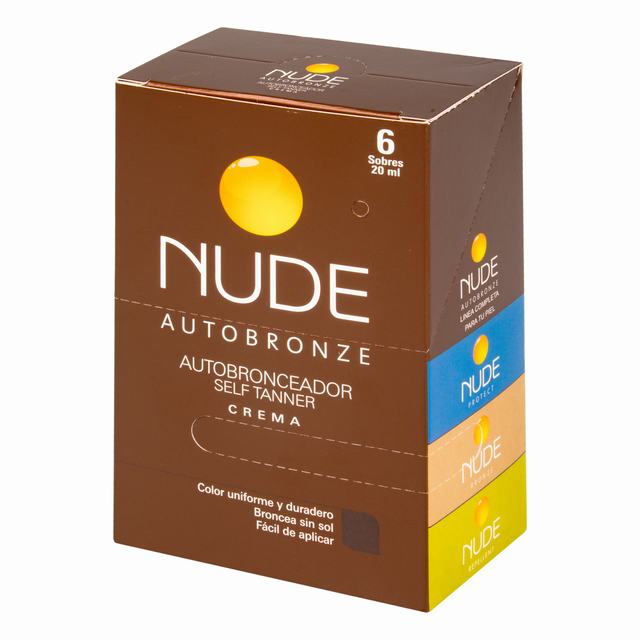 AUTOBRON.NUDE SELF TANNER CR 20 ML 6 SOBRES
