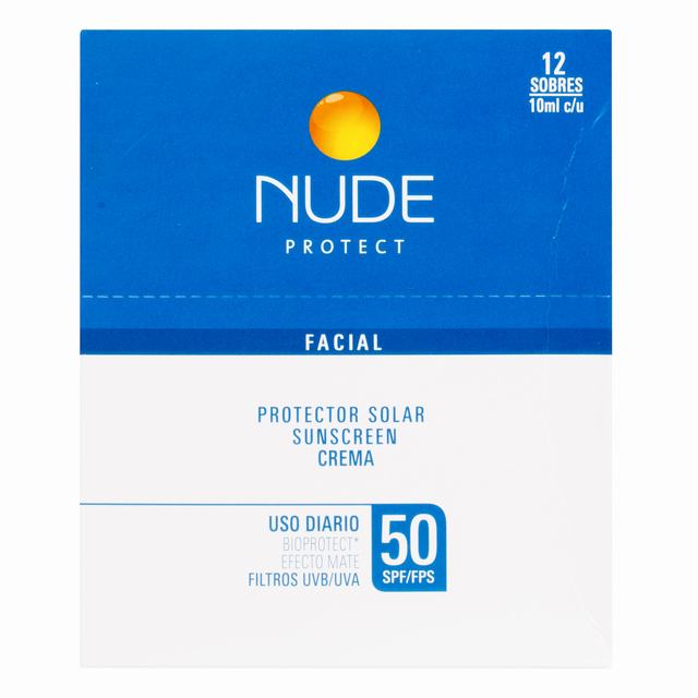 PROTECT NUDE FACIAL SPF50 12 SOBRE 10 ML - REG. INVIMA NSOC80246-17CO