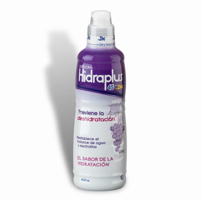 HIDRAPLUS 45 ZINC UVA 400 ML SUERO ORAL