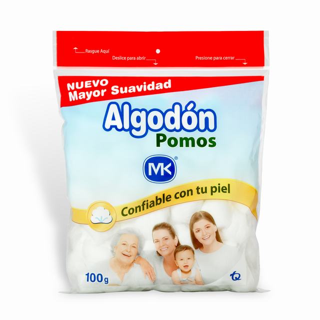 ALGODON POMOS 100 GR MK