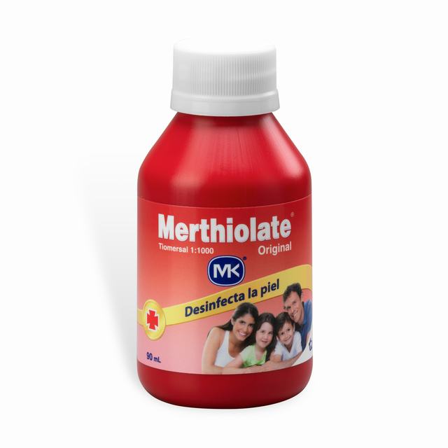MERTHIOLATE ROJO TECNOQUIMICAS 90 ML - TIMEROSAL