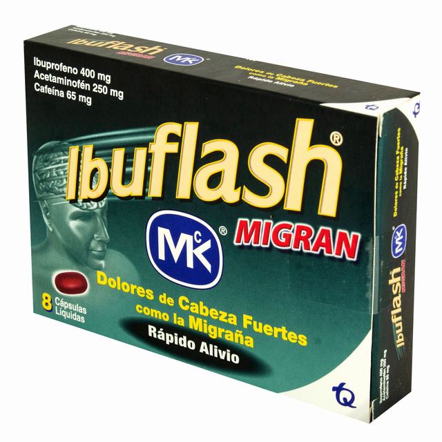 IBUFLASH MIGRAN 8  CAPSULAS