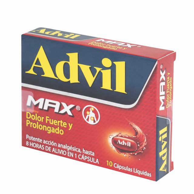 ADVIL MAX 10 CAPSULAS - VENTA CON FORMULA MEDICA - REG. INVIMA 2019M-000510-R2