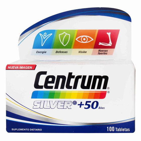 CENTRUM SILVER 50 ANOS 100 TABLETAS - REG. INVIMA SD2015-0003677