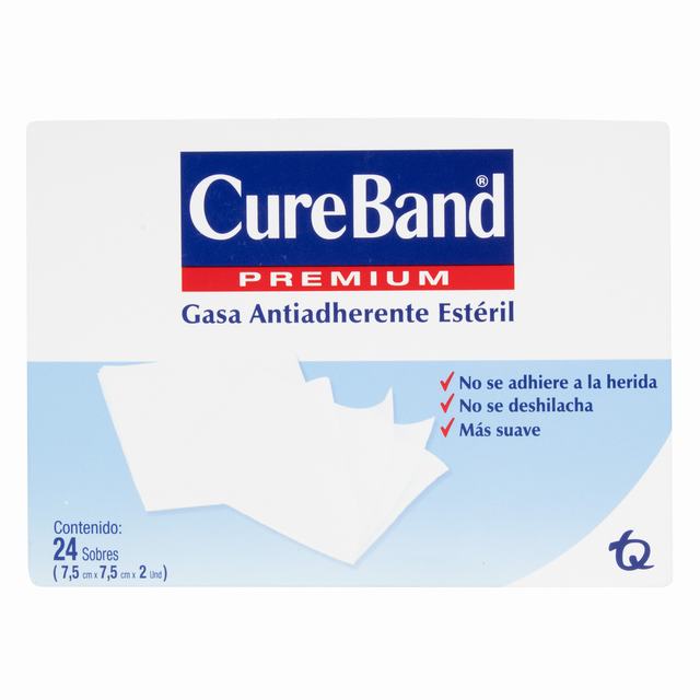 STERILE CURE BAND GAUZE 7.5X7.5 FOLDED 24 U