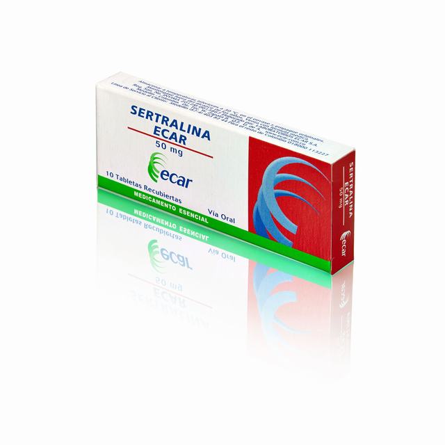 SERTRALINA 50 MG 10 TABLETAS EC