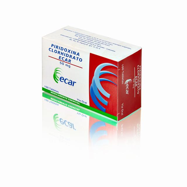PIRIDOXINA CLORHIDRATO 50 MG X 100 TABLETAS