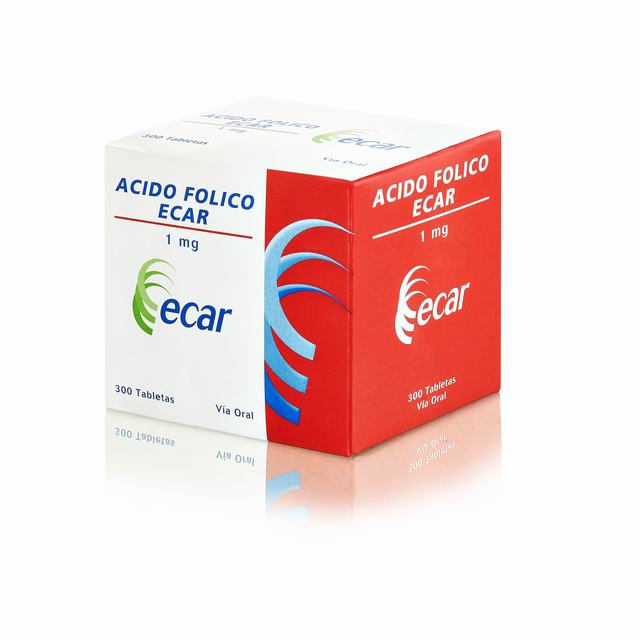 ACIDO FOLICO 1 MG 300 TABLETAS EC - REG. INVIMA 2022M-011236-R3