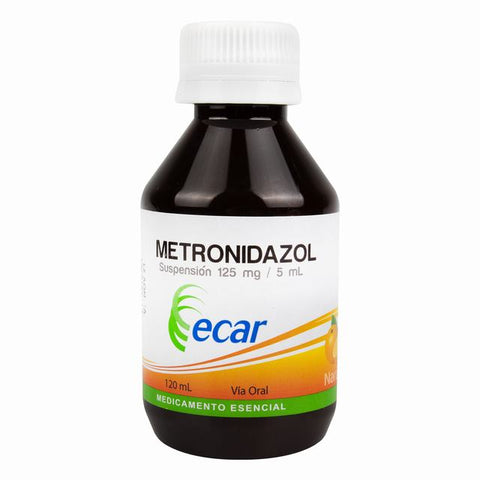METRONIDAZOL 125 MG SUSPENSION 120 ML EC - VENTA CON FORMULA MEDICA - REG. INVIMA 2009-008992-R2