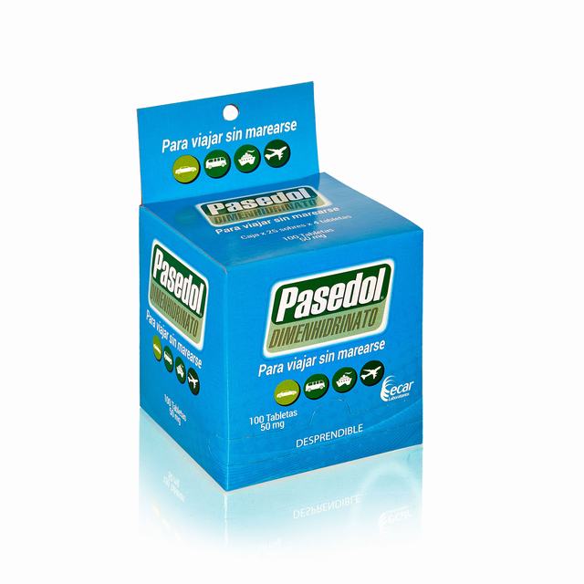 PASEDOL 50 MG X 100 TABLETAS - DIMENHIDRINATO