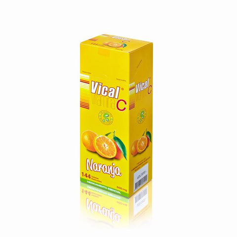 VITAMINA C 500 MG VICAL NARANJA MASTICABLE X 144 TABLETAS - VENTA CON FORMULA MEDICA