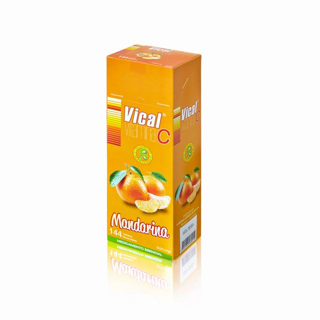 VITAMINA C 500 MG VICAL MANDARINA MASTICABLE X 144 TABLETAS - VENTA CON FORMULA MEDICA