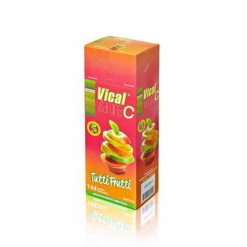 VITAMINA C 500 MG VICAL TUTTI FRUTTI X 144 TABLETAS MASTICABLES - VENTA CON FORMULA MEDICA