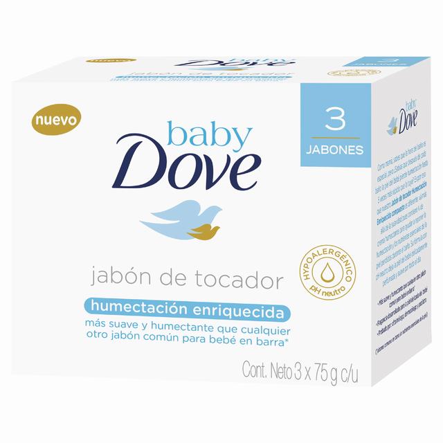 3 JABONES DOVE BABY HUMECTACI.ENRI.75 GR - REG. INVIMA NSOC10968-21CO