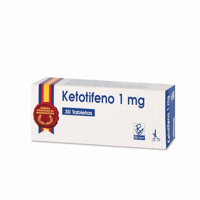 KETOTIFENO 1 MG X 30 TABLETAS