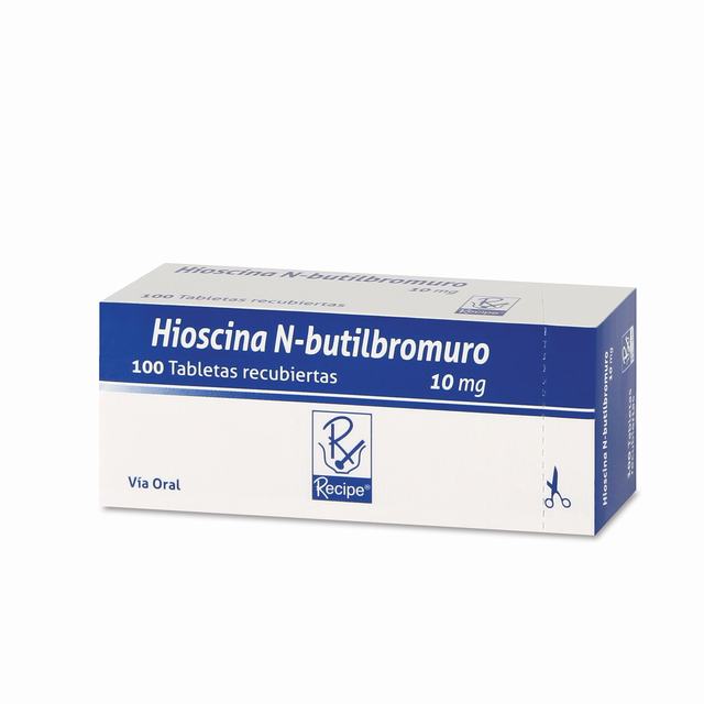 HIOSCINA N-BUTILBROMURO 10 MG X 100 TABLETAS RECUBIERTAS