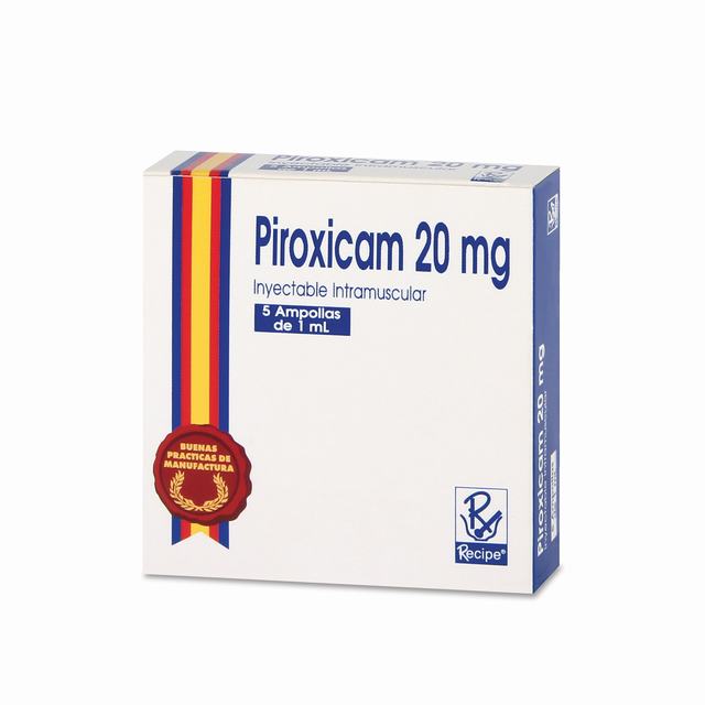 PIROXICAM 20 MG X 5 AMPOLLAS